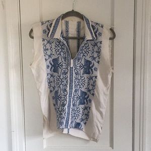 Vintage Greek Sleevless Top S